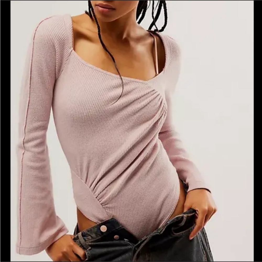 FREE PEOPLE mauve On A Cloud Bodysuit